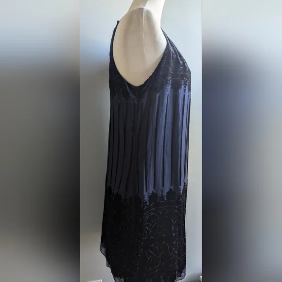 NWT ... Max Studio Velvet Burnout Sleeveless Dress Size L - Picture 8 of 12